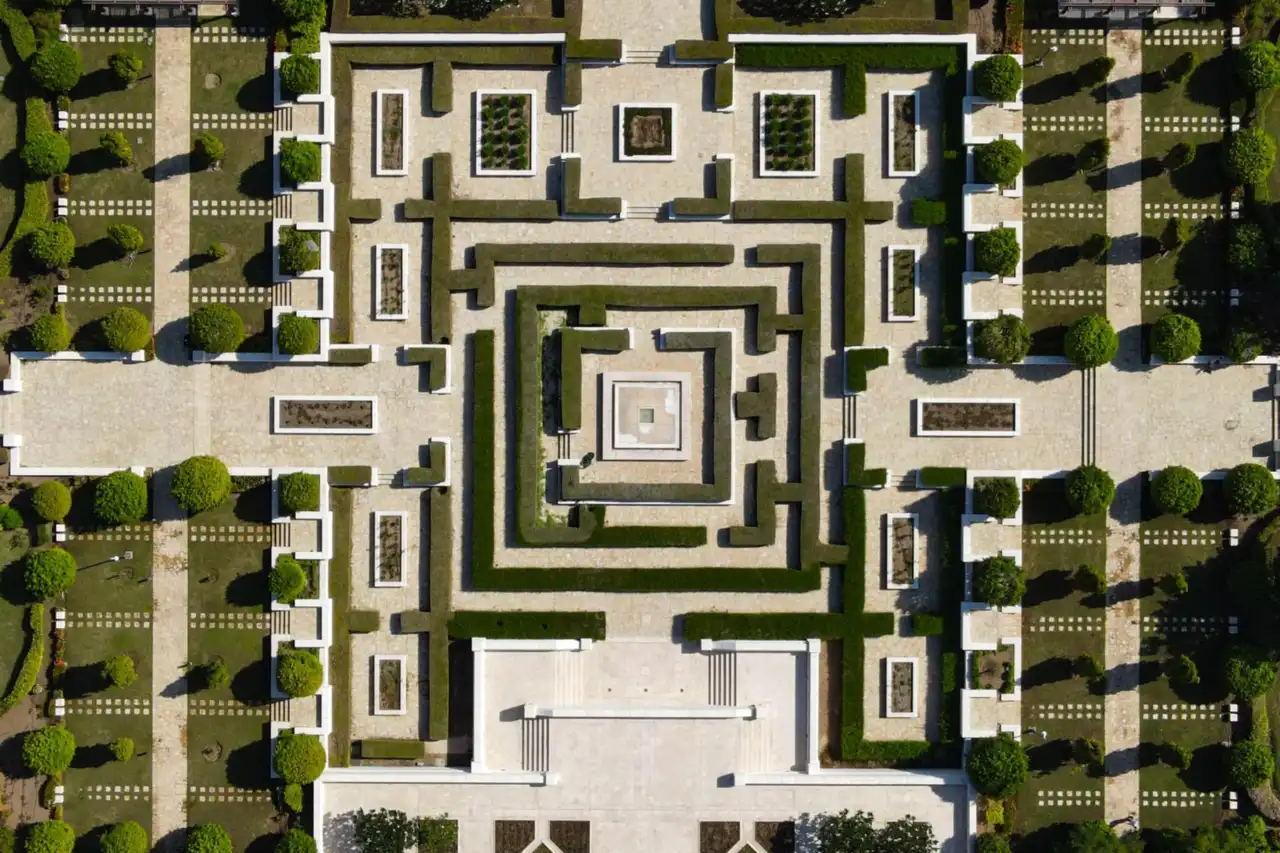 Geometric garden design